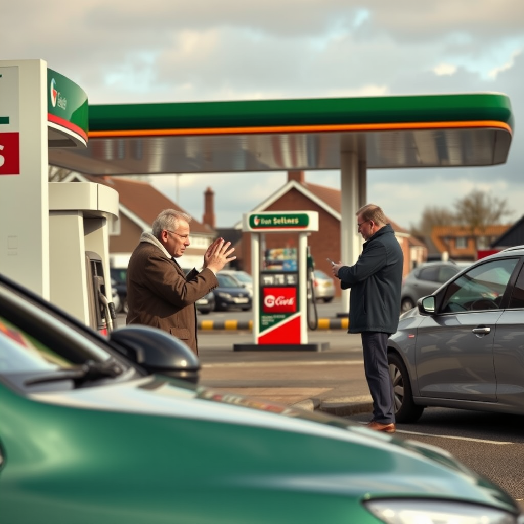 Angry Nottingham driver unleashes fury on Reform MP at fuel station
